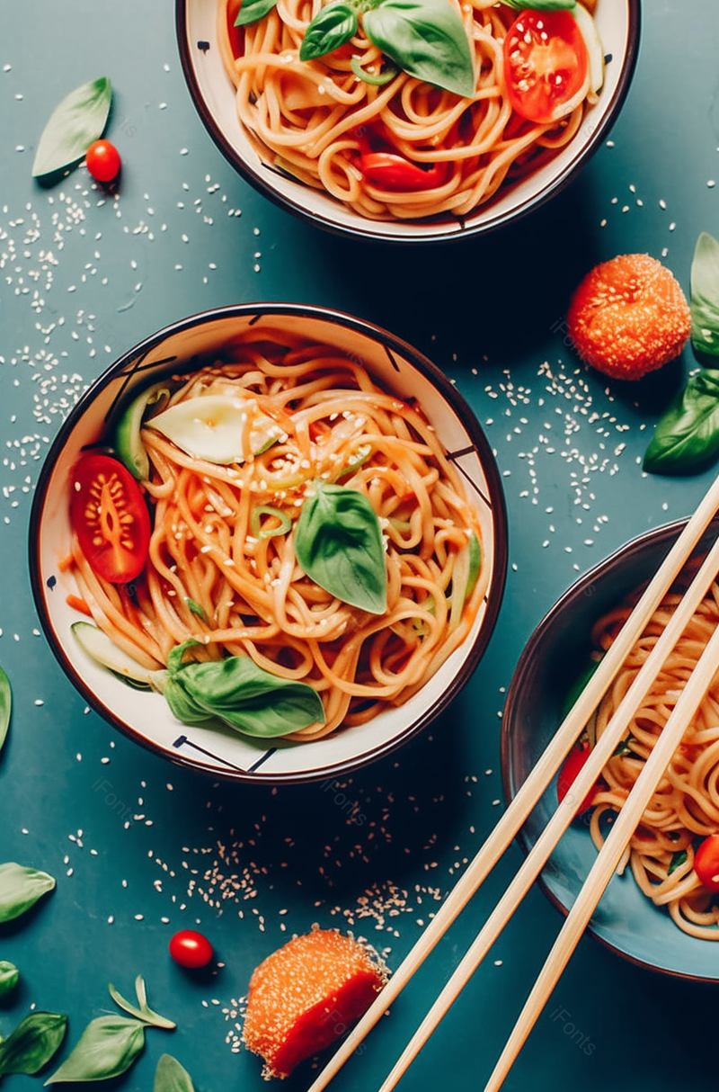 美味的西红柿炒细面实拍摄影图,高清,摄影图,摄影图片,图片大全,摄影图免费下载